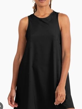 Shein Black A Line Flowy Mini Dress Size Med